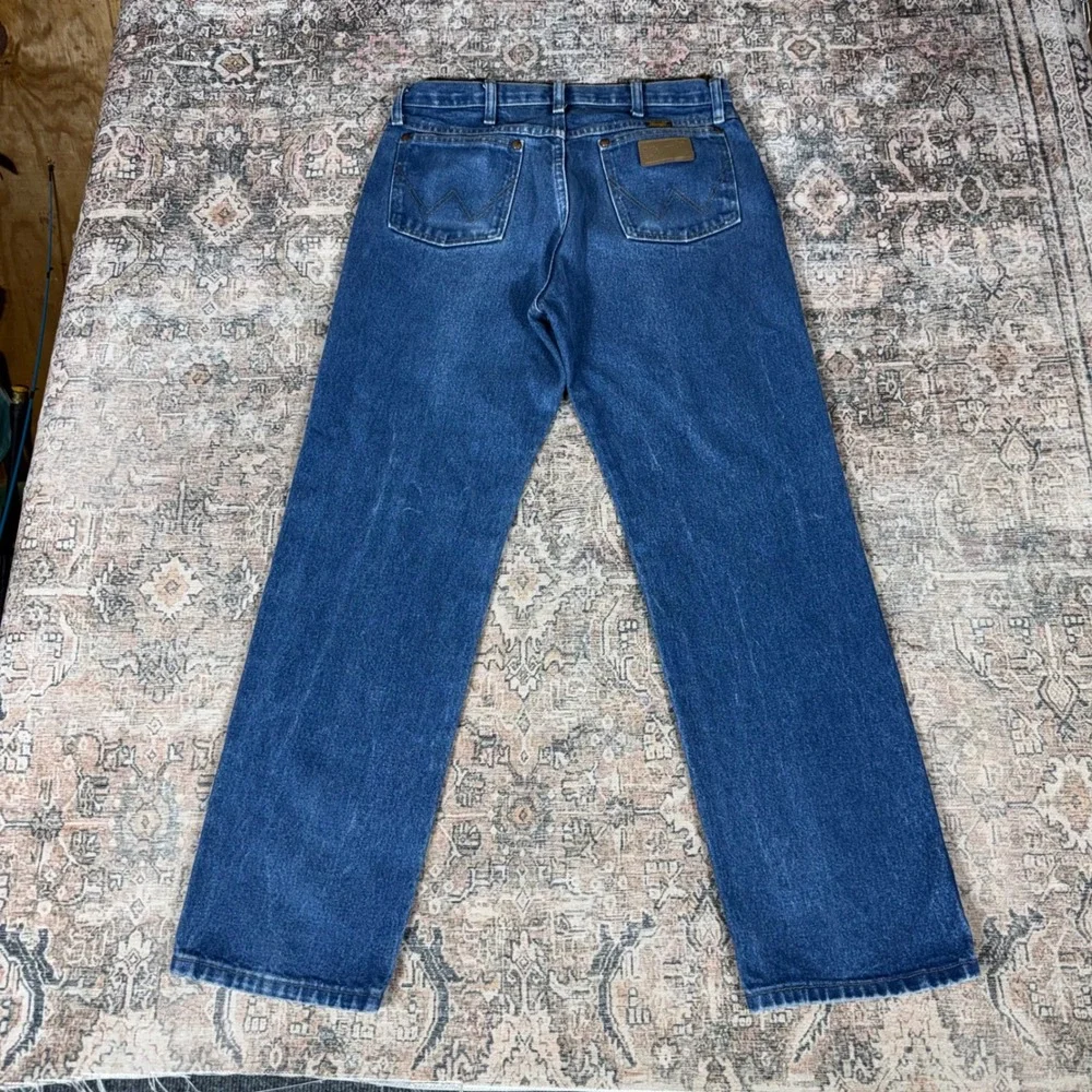 Wrangler 13MWZ Cowboy Cut Blue Jeans Mens 33x32 Made In Mexico